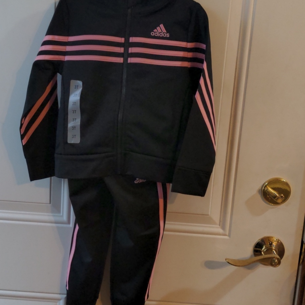 Adidas Toddler 3T NWT track suit pink💕
